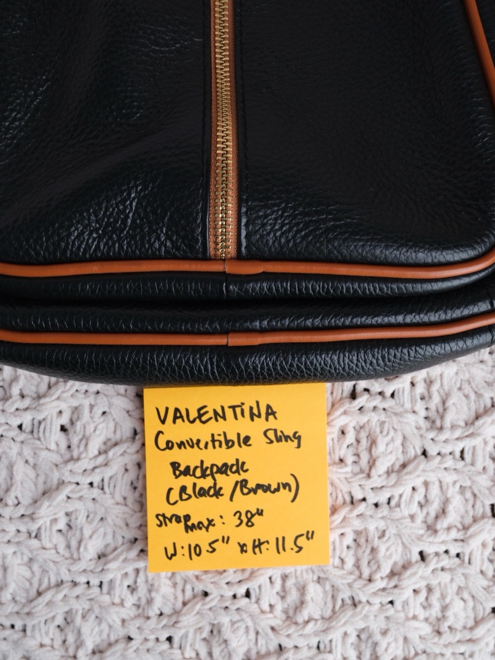 VALENTINA Convertible Sling Backpack Purse - Picture 17 of 17